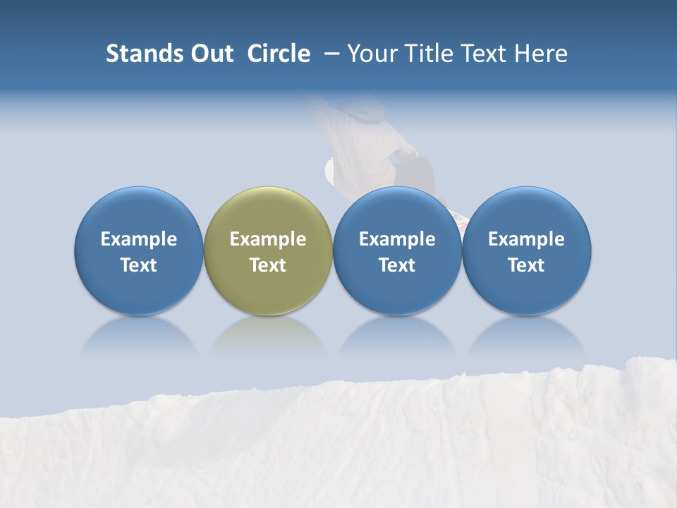 A Snowboarder In The Air Doing A Trick PowerPoint Template