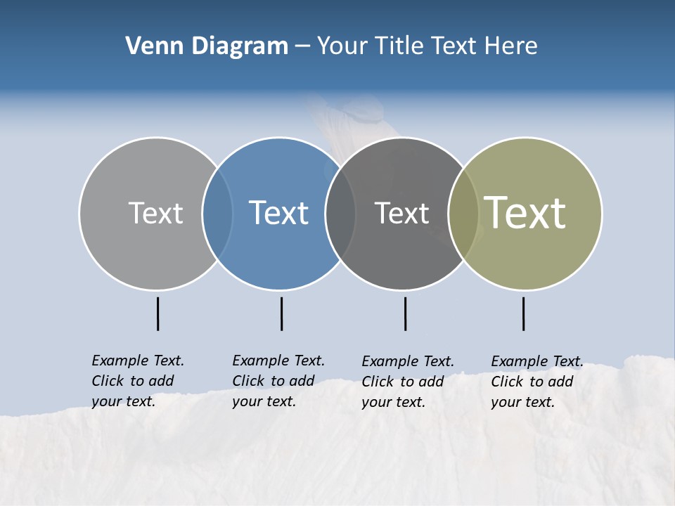 A Snowboarder In The Air Doing A Trick PowerPoint Template