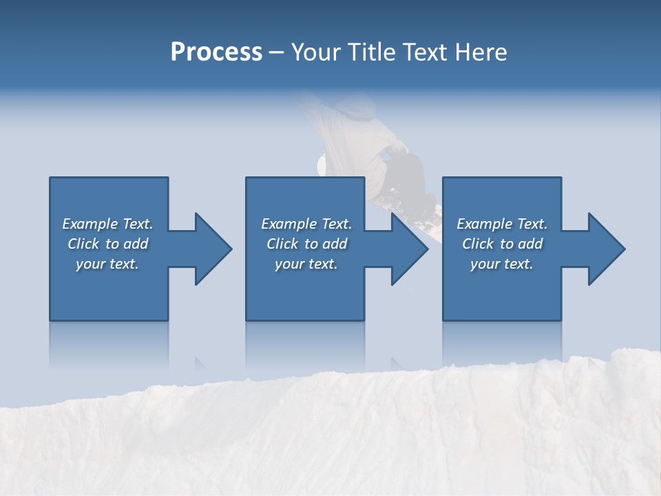 A Snowboarder In The Air Doing A Trick PowerPoint Template