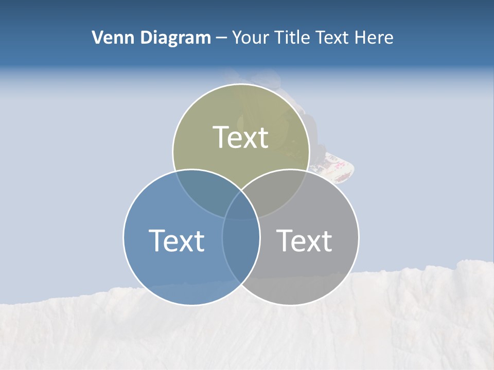 A Snowboarder In The Air Doing A Trick PowerPoint Template