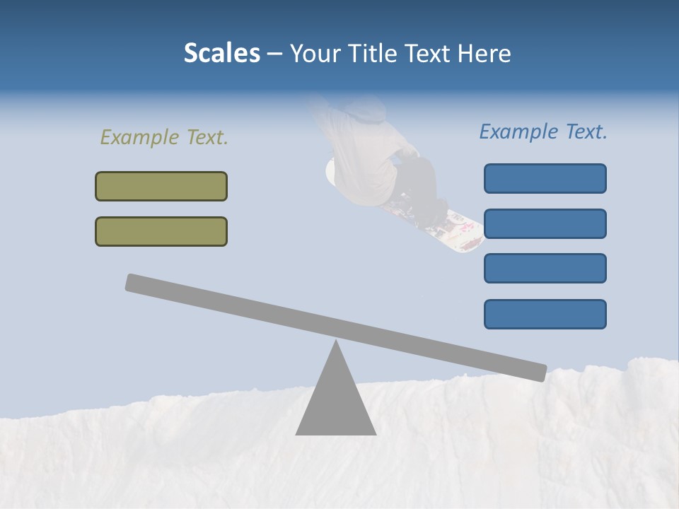 A Snowboarder In The Air Doing A Trick PowerPoint Template