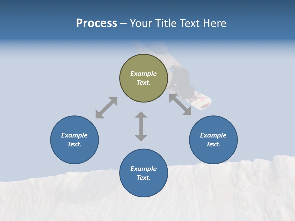 A Snowboarder In The Air Doing A Trick PowerPoint Template