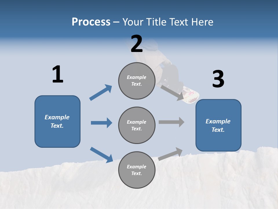 A Snowboarder In The Air Doing A Trick PowerPoint Template