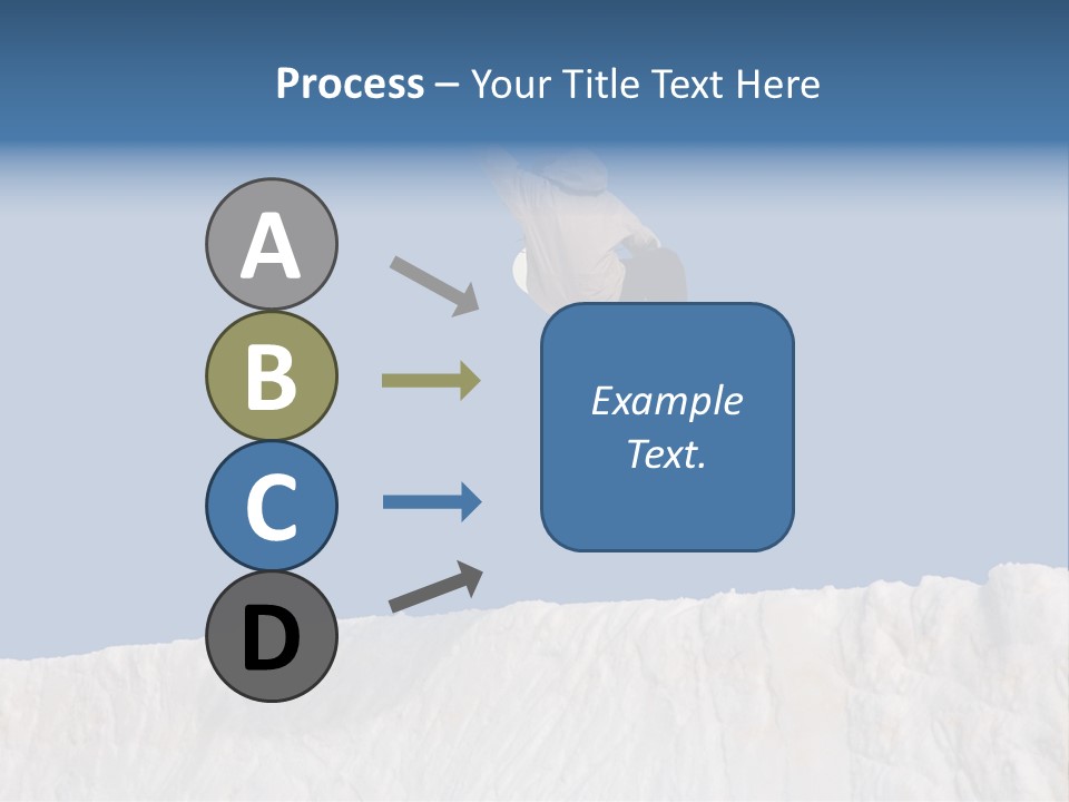 A Snowboarder In The Air Doing A Trick PowerPoint Template