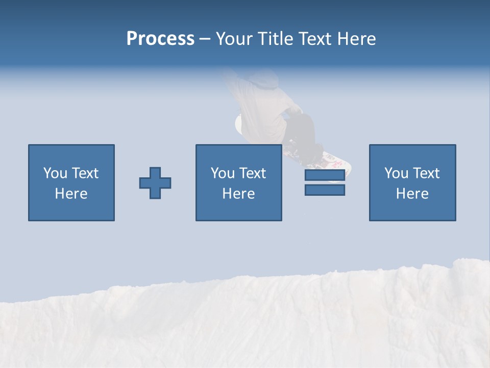 A Snowboarder In The Air Doing A Trick PowerPoint Template