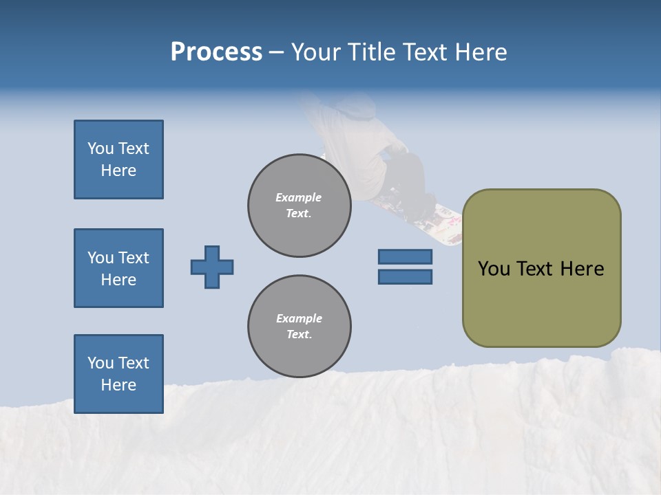 A Snowboarder In The Air Doing A Trick PowerPoint Template