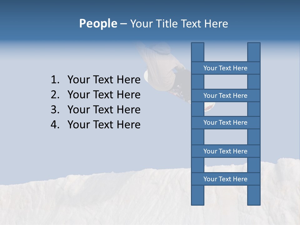A Snowboarder In The Air Doing A Trick PowerPoint Template