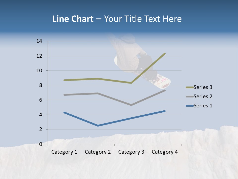 A Snowboarder In The Air Doing A Trick PowerPoint Template