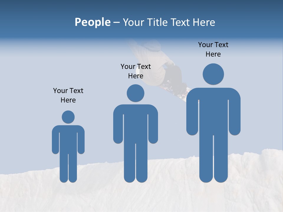 A Snowboarder In The Air Doing A Trick PowerPoint Template