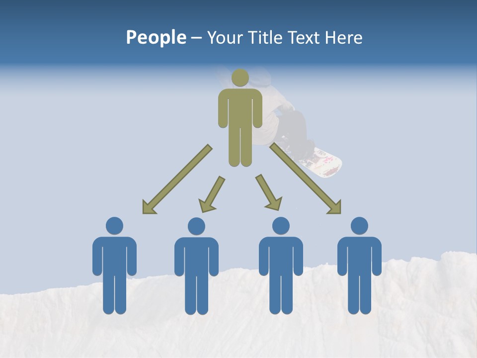 A Snowboarder In The Air Doing A Trick PowerPoint Template