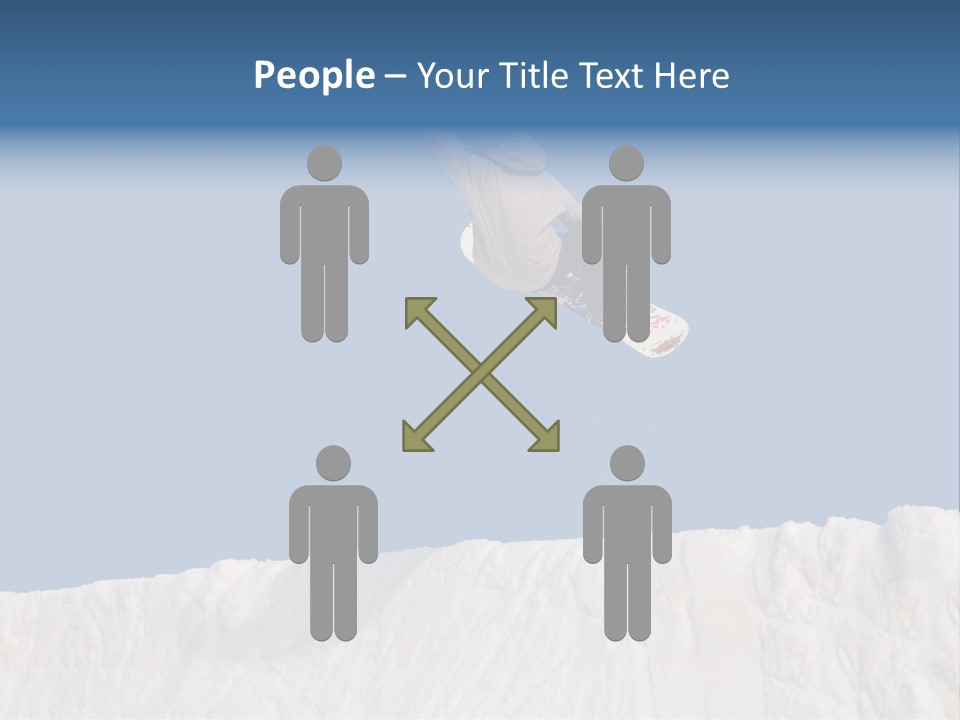 A Snowboarder In The Air Doing A Trick PowerPoint Template