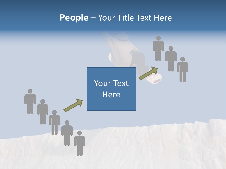 A Snowboarder In The Air Doing A Trick PowerPoint Template