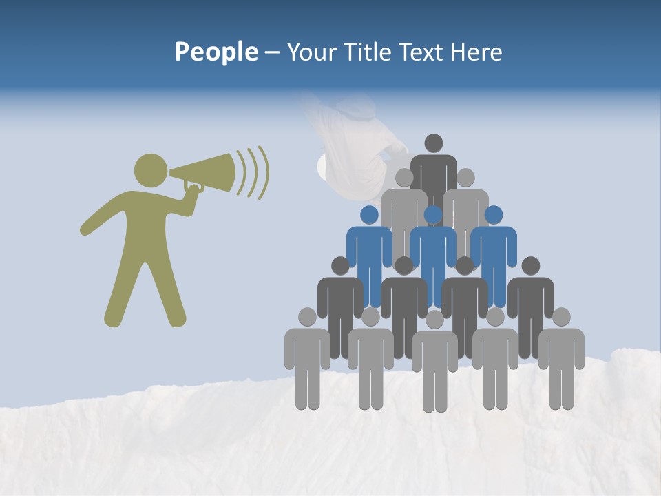 A Snowboarder In The Air Doing A Trick PowerPoint Template