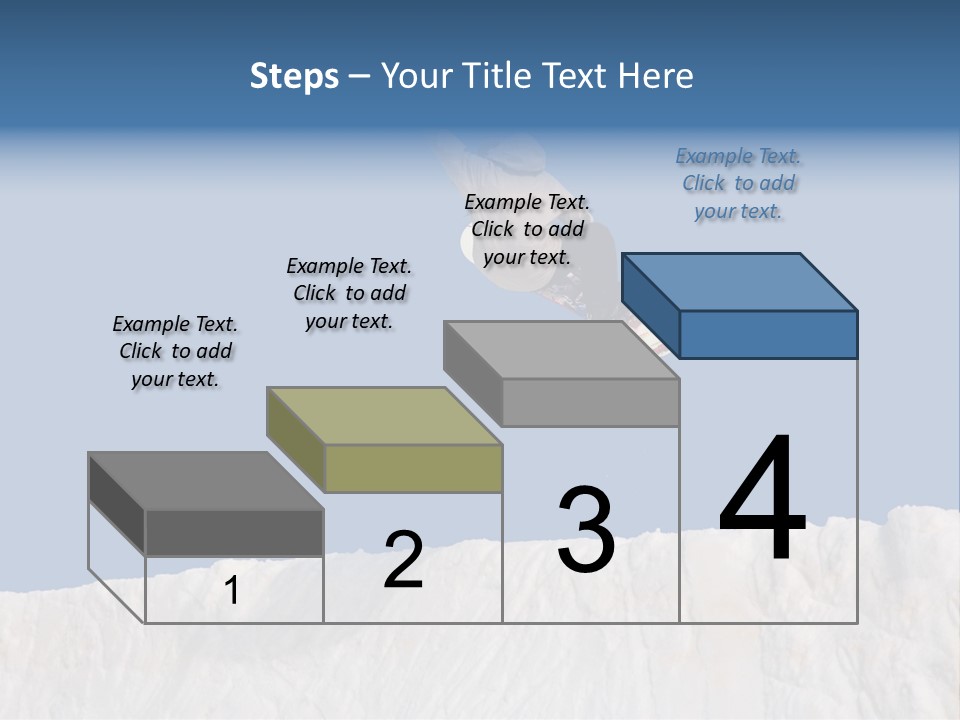 A Snowboarder In The Air Doing A Trick PowerPoint Template