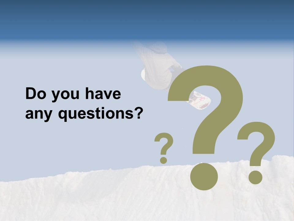 A Snowboarder In The Air Doing A Trick PowerPoint Template