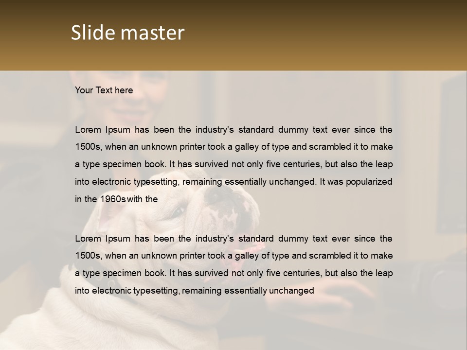 Pet Business Portrait PowerPoint Template