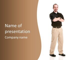 One Black Polo PowerPoint Template