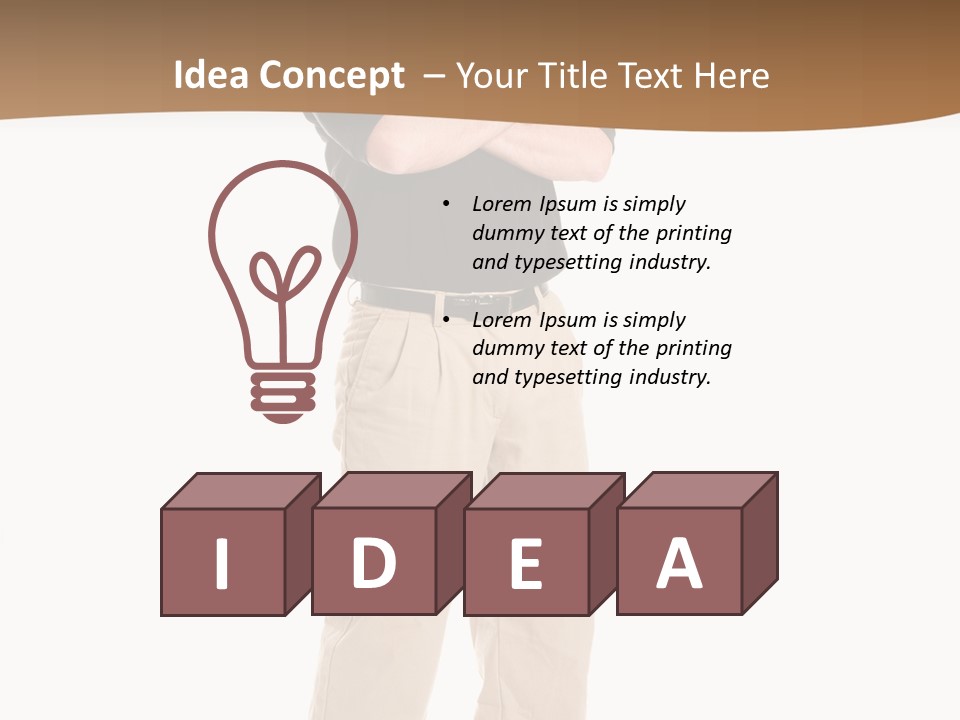 One Black Polo PowerPoint Template