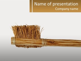 Toiletries Brush Worn PowerPoint Template