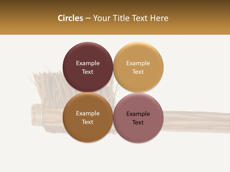 Toiletries Brush Worn PowerPoint Template