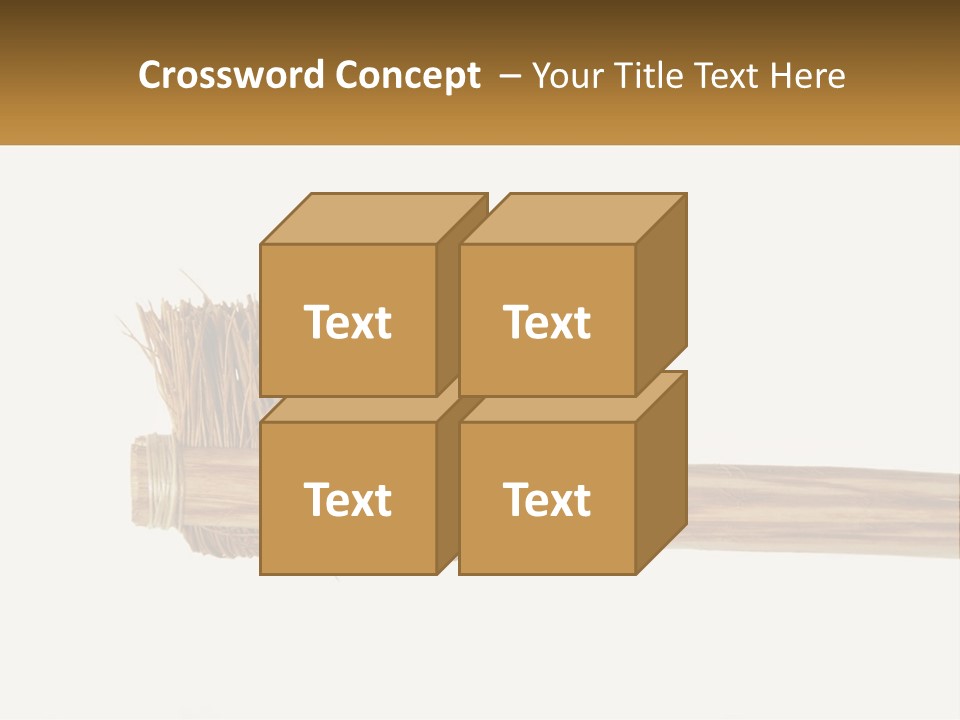 Toiletries Brush Worn PowerPoint Template