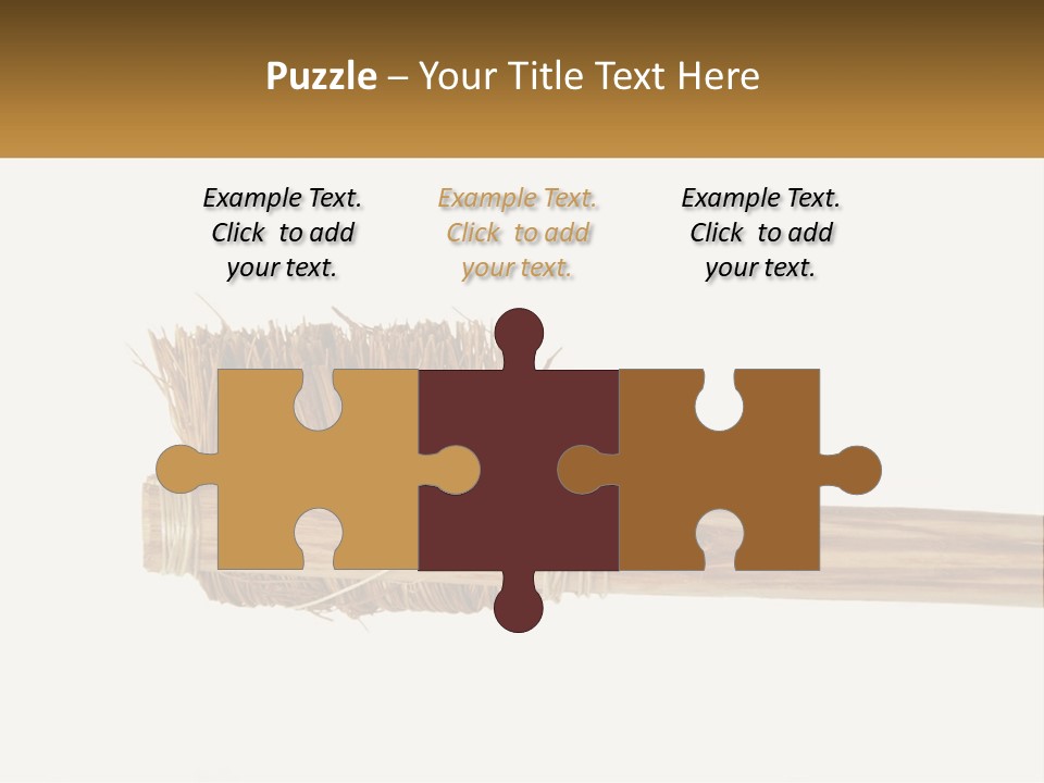 Toiletries Brush Worn PowerPoint Template