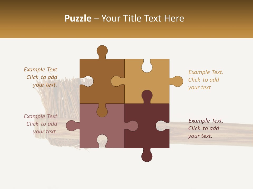 Toiletries Brush Worn PowerPoint Template