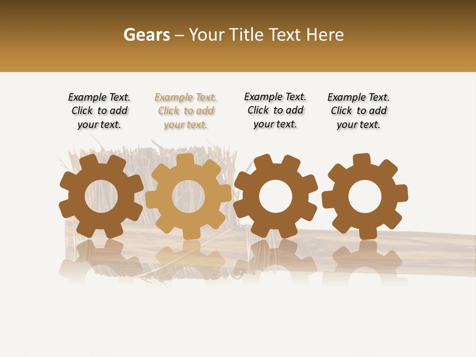 Toiletries Brush Worn PowerPoint Template