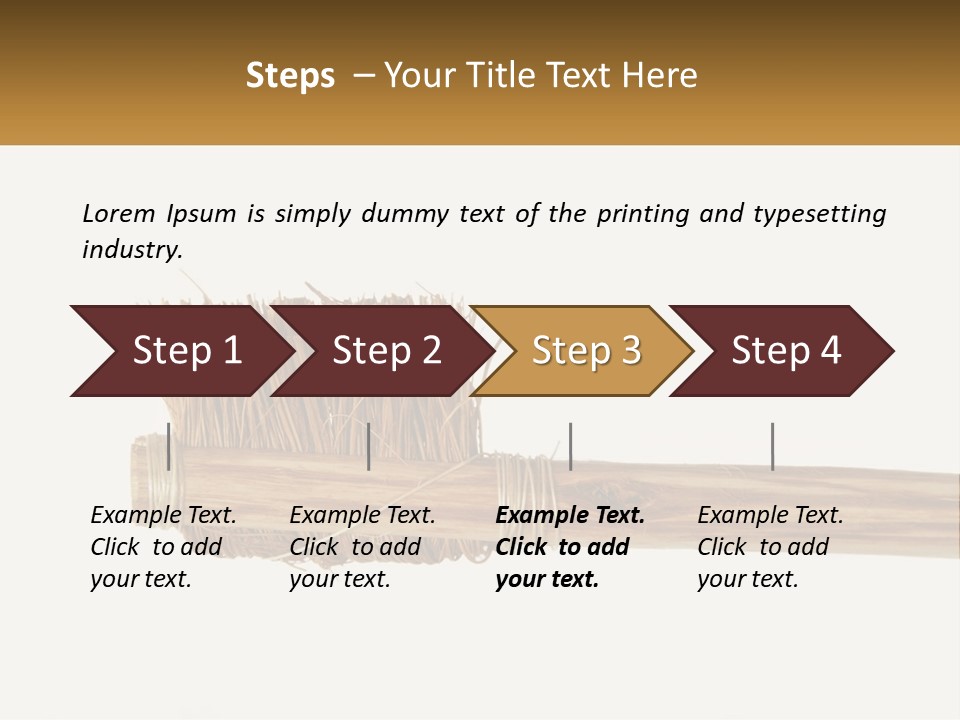 Toiletries Brush Worn PowerPoint Template