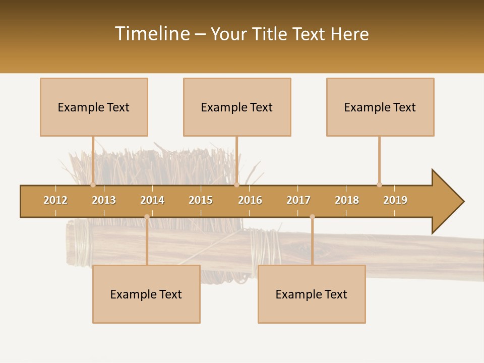 Toiletries Brush Worn PowerPoint Template