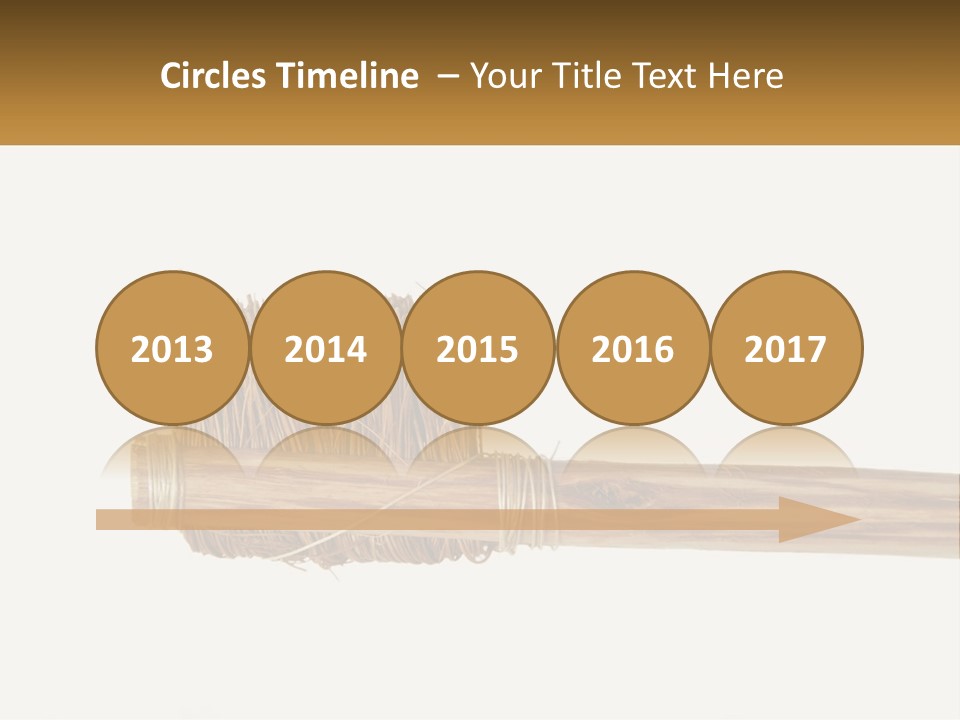 Toiletries Brush Worn PowerPoint Template