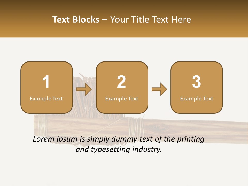 Toiletries Brush Worn PowerPoint Template