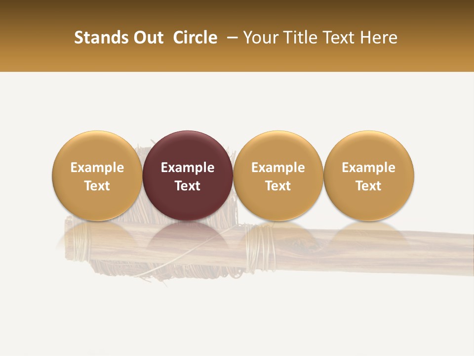 Toiletries Brush Worn PowerPoint Template