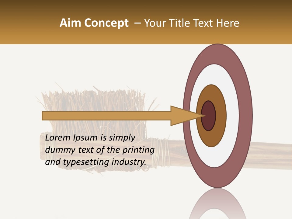 Toiletries Brush Worn PowerPoint Template