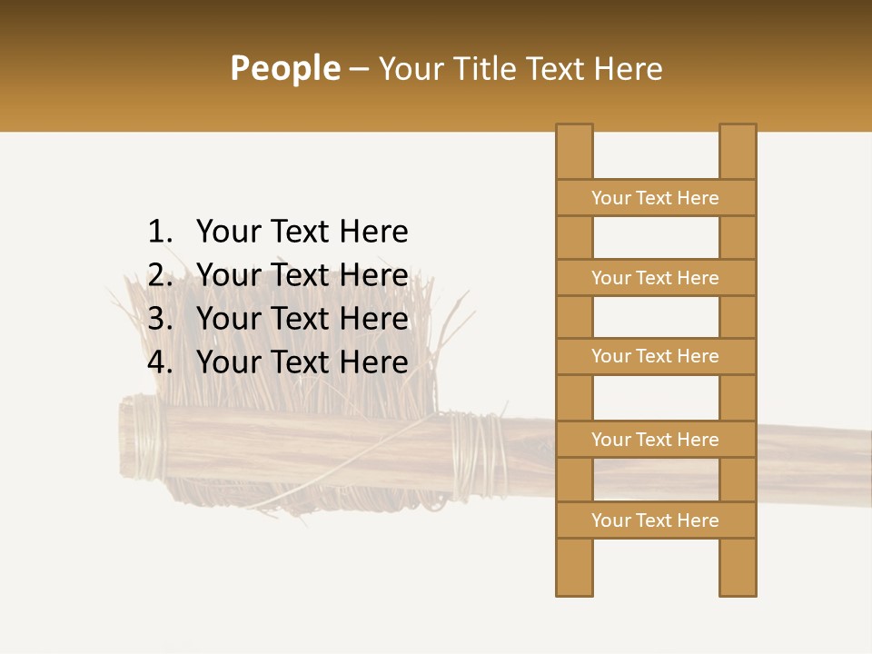 Toiletries Brush Worn PowerPoint Template