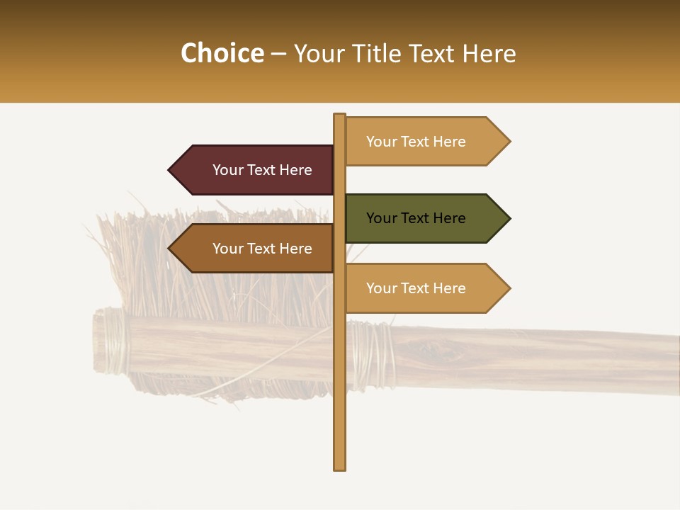 Toiletries Brush Worn PowerPoint Template