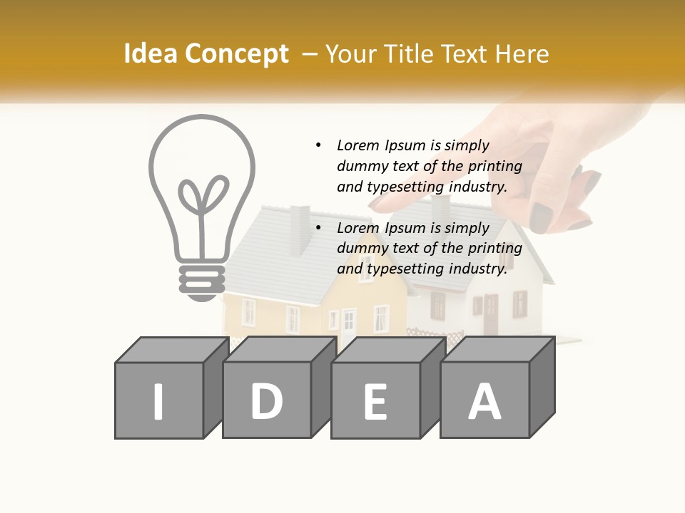 Hand Architecture Selection PowerPoint Template
