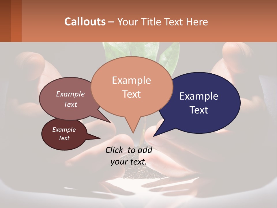 Care Black Expand PowerPoint Template