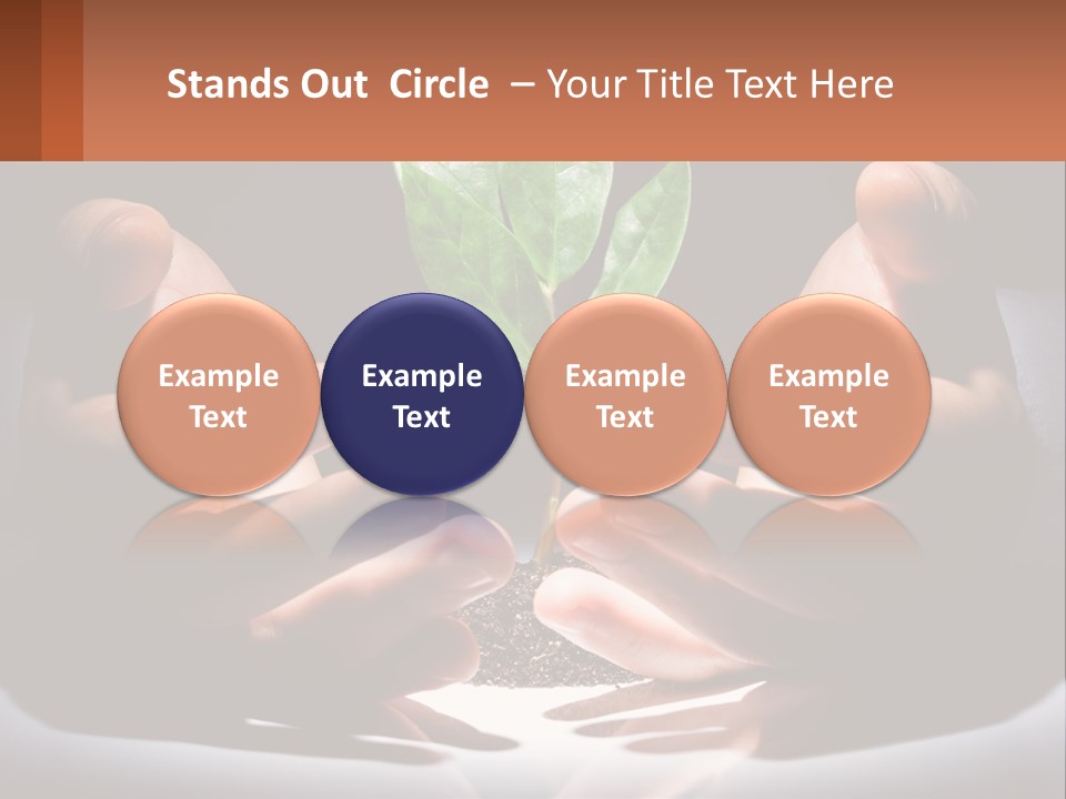 Care Black Expand PowerPoint Template