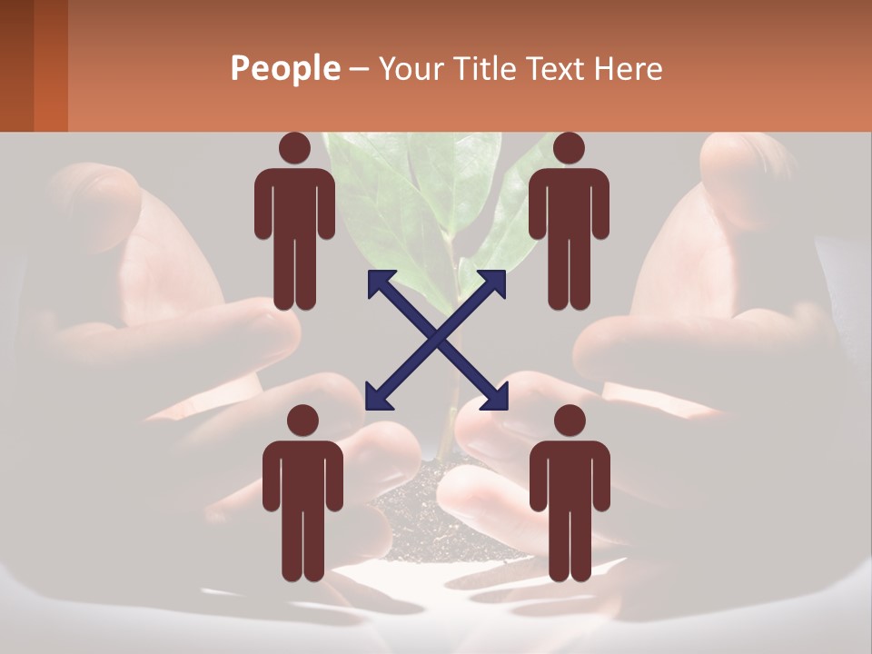 Care Black Expand PowerPoint Template