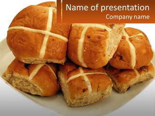 Fare Bread Raisin PowerPoint Template