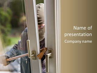 Property Face Burglary PowerPoint Template