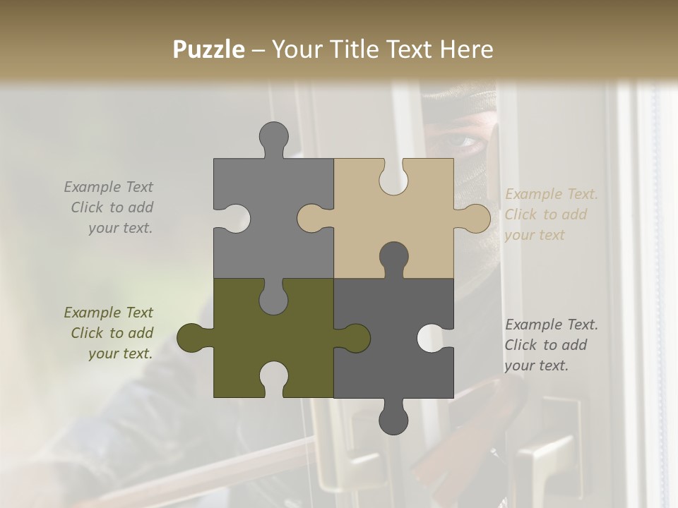 Property Face Burglary PowerPoint Template