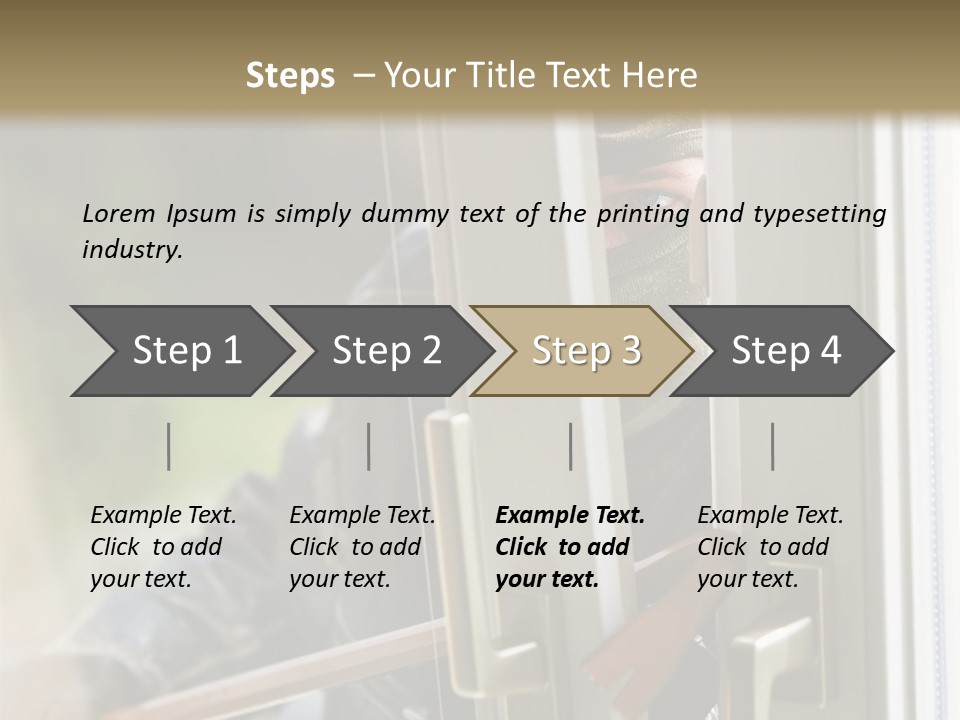 Property Face Burglary PowerPoint Template