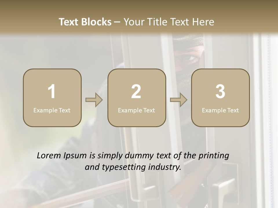 Property Face Burglary PowerPoint Template