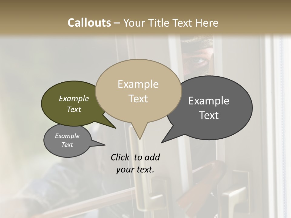 Property Face Burglary PowerPoint Template