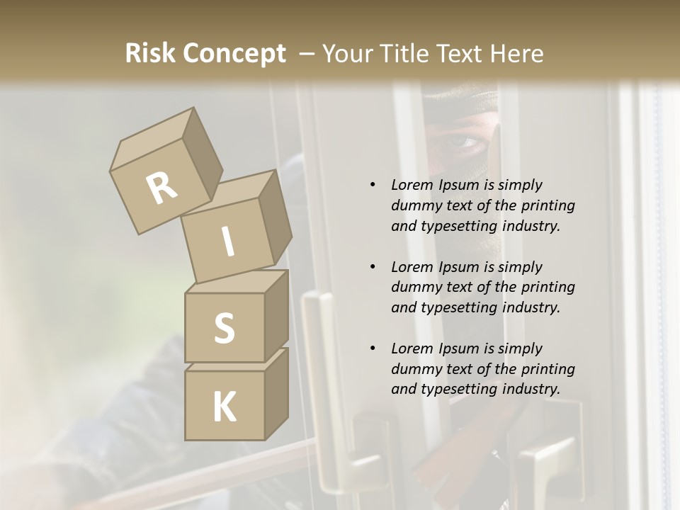Property Face Burglary PowerPoint Template