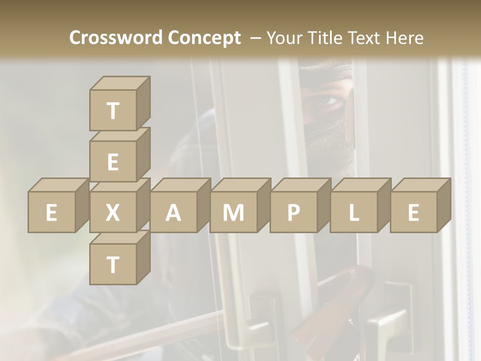 Property Face Burglary PowerPoint Template