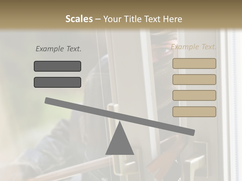Property Face Burglary PowerPoint Template