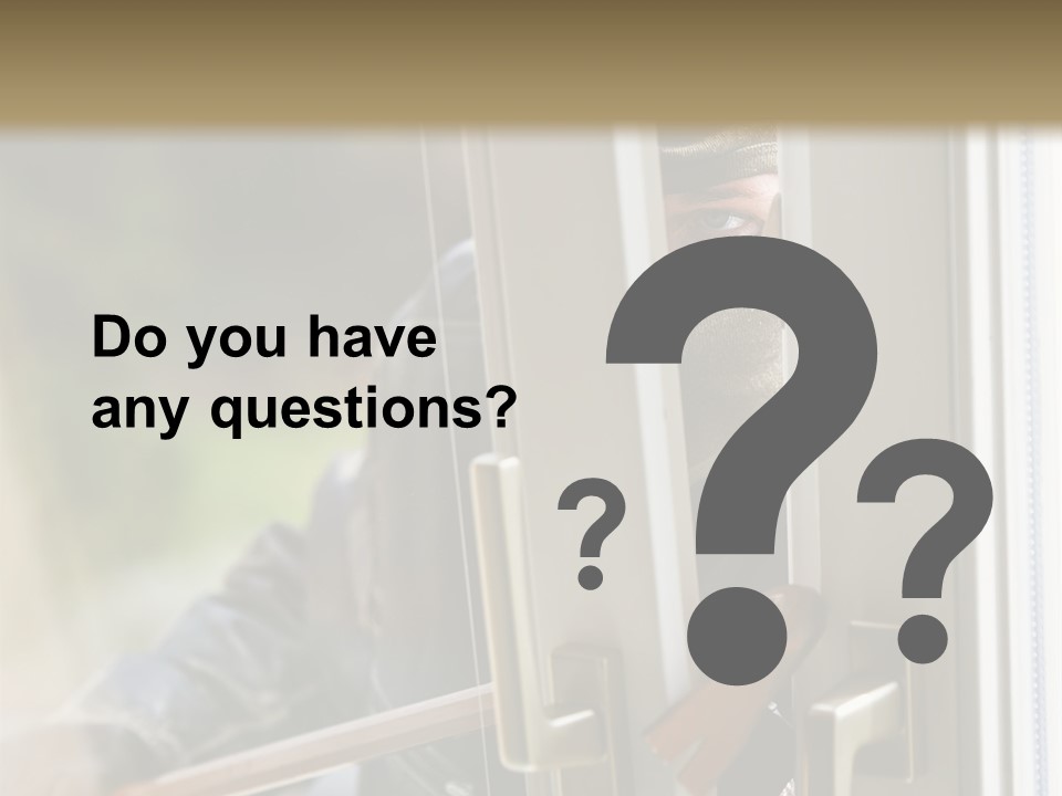 Property Face Burglary PowerPoint Template